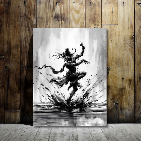 Dance of Destruction - Framed Canvas Art