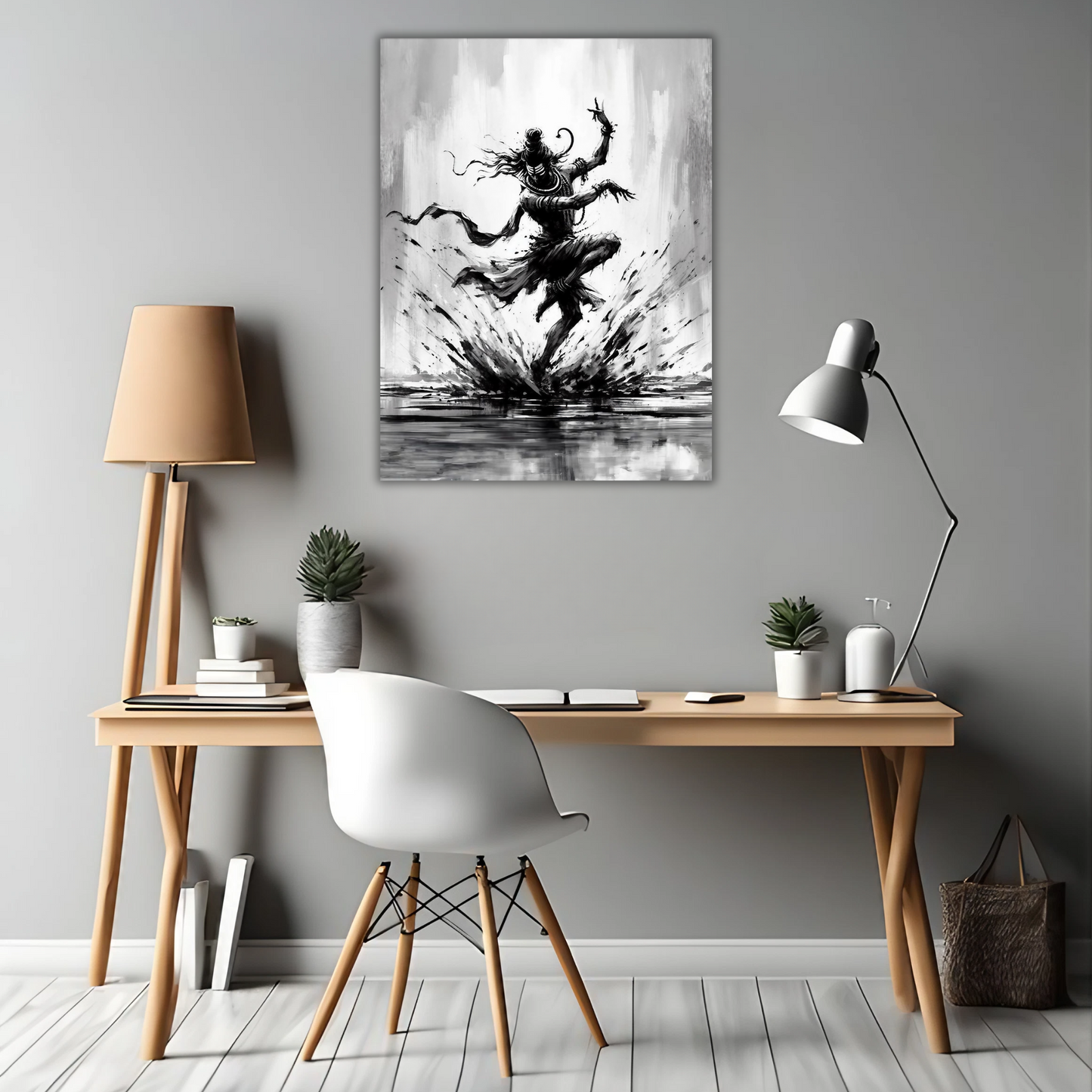 Dance of Destruction - Framed Canvas Art