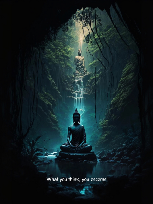 Enlightenment in the Wilderness - Framed Canvas Art