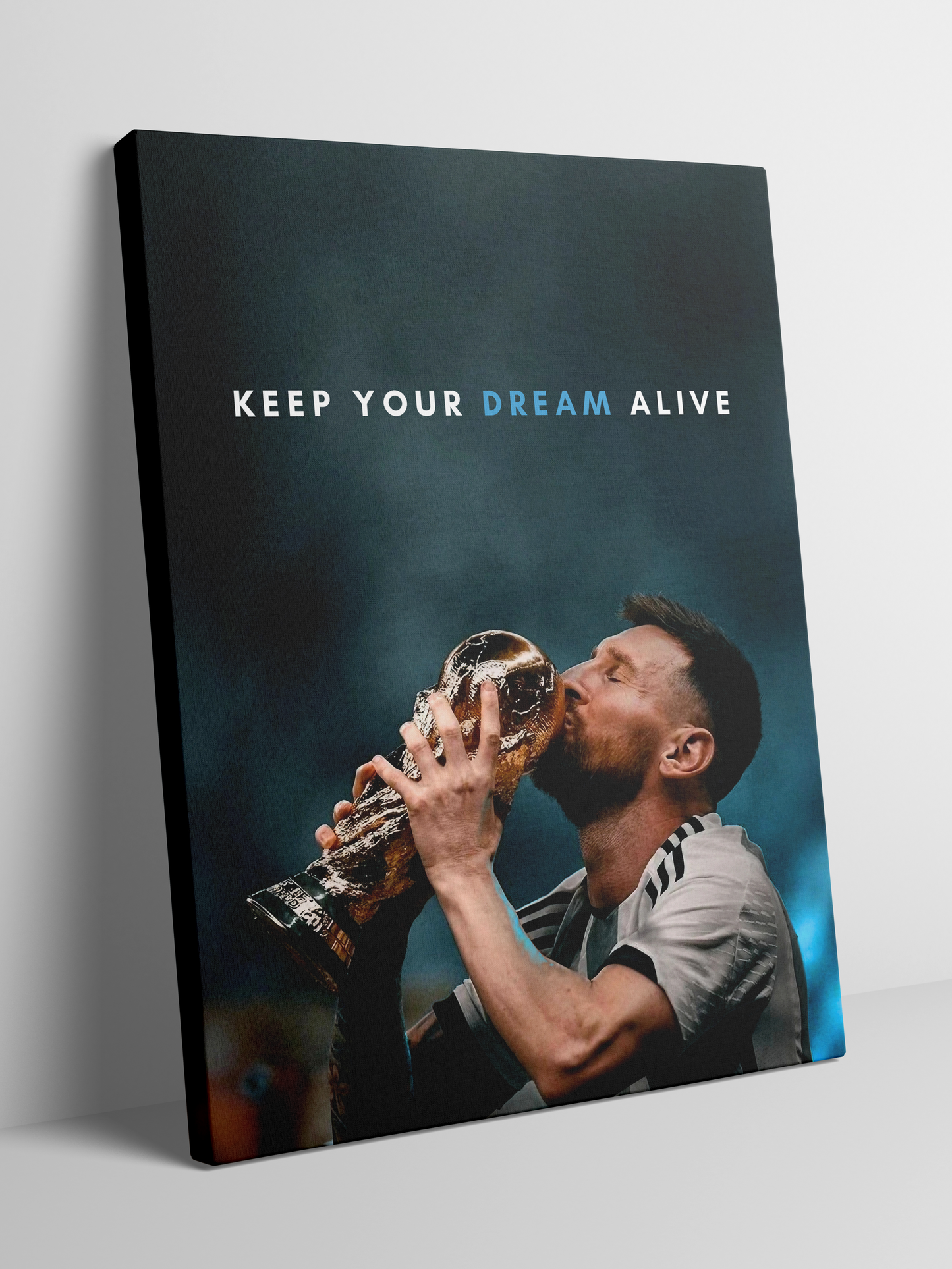Lionel Messi – Keep Your Dream Alive - Framed Canvas Art
