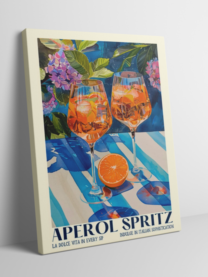 Aperol Spritz - Italian Sophistication - Framed Canvas Art