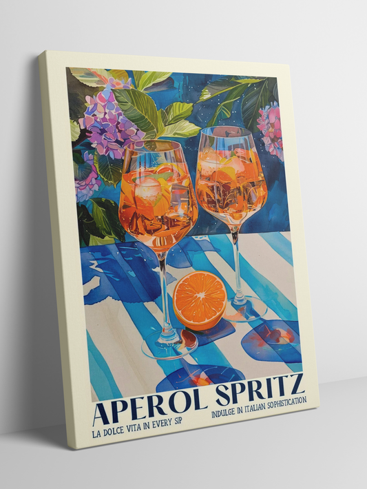 Aperol Spritz - Italian Sophistication - Framed Canvas Art