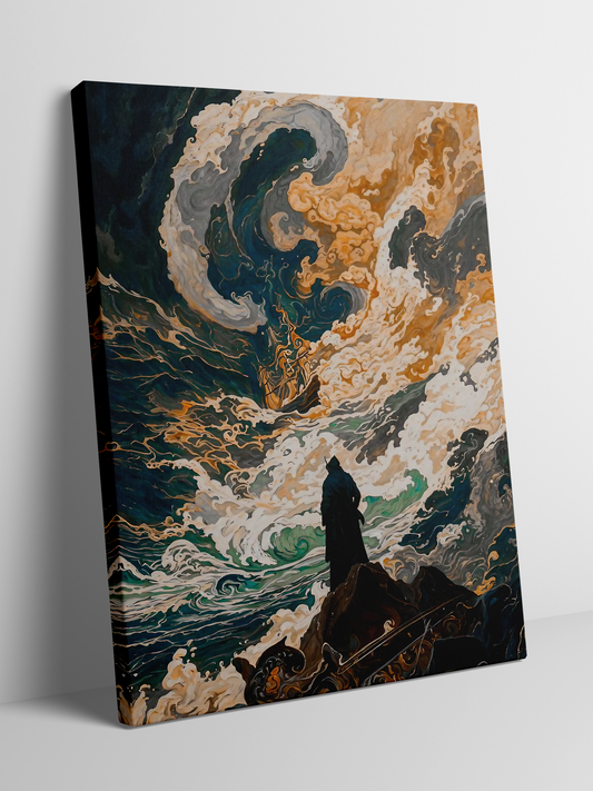 Voyage of the Unknown - Framed Canvas Art
