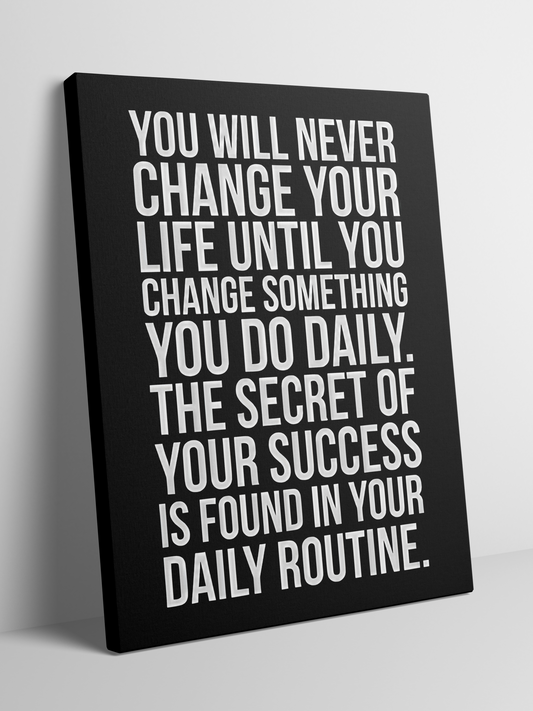 Discipline Inspiration - Framed Canvas Art