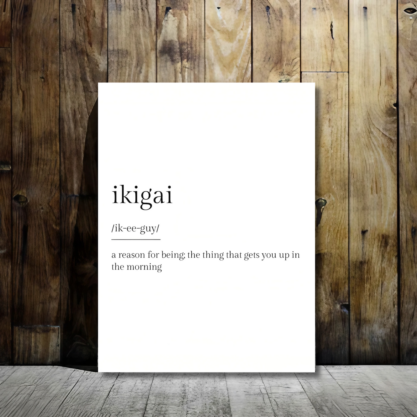 Ikigai - Japanese Philosophy - Framed Canvas Art