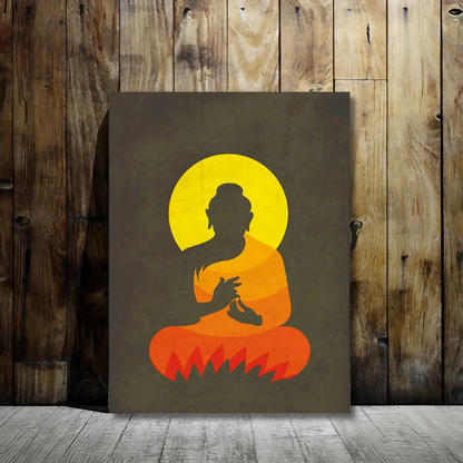 Serenity of Buddha - Framed Canvas Art