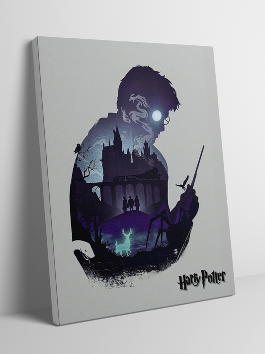 The Magical World of Hogwarts - Framed Canvas Art