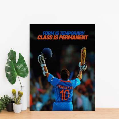 Sachin Tendulkar Class - Framed Canvas Art
