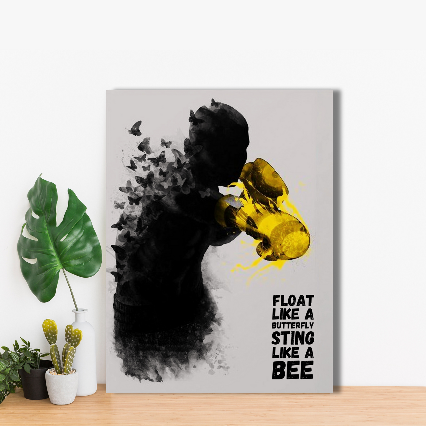 Muhammad Ali’s Iconic Quote - Framed Canvas Art