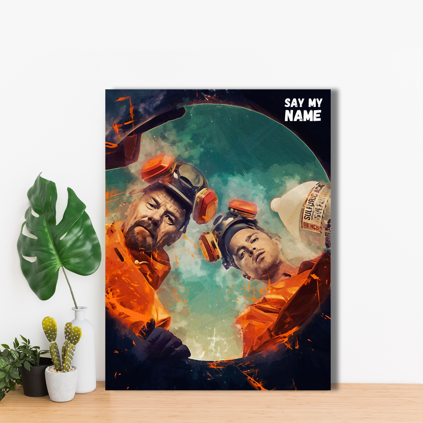 Say My Name - Breaking Bad Tribute - Framed Canvas Art