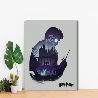 The Magical World of Hogwarts - Framed Canvas Art