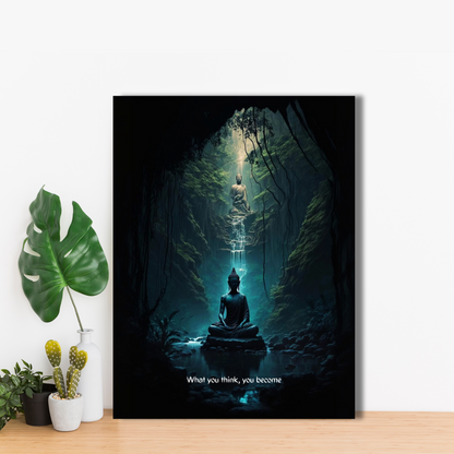 Enlightenment in the Wilderness - Framed Canvas Art