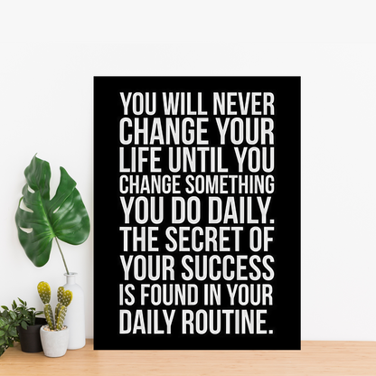 Discipline Inspiration - Framed Canvas Art