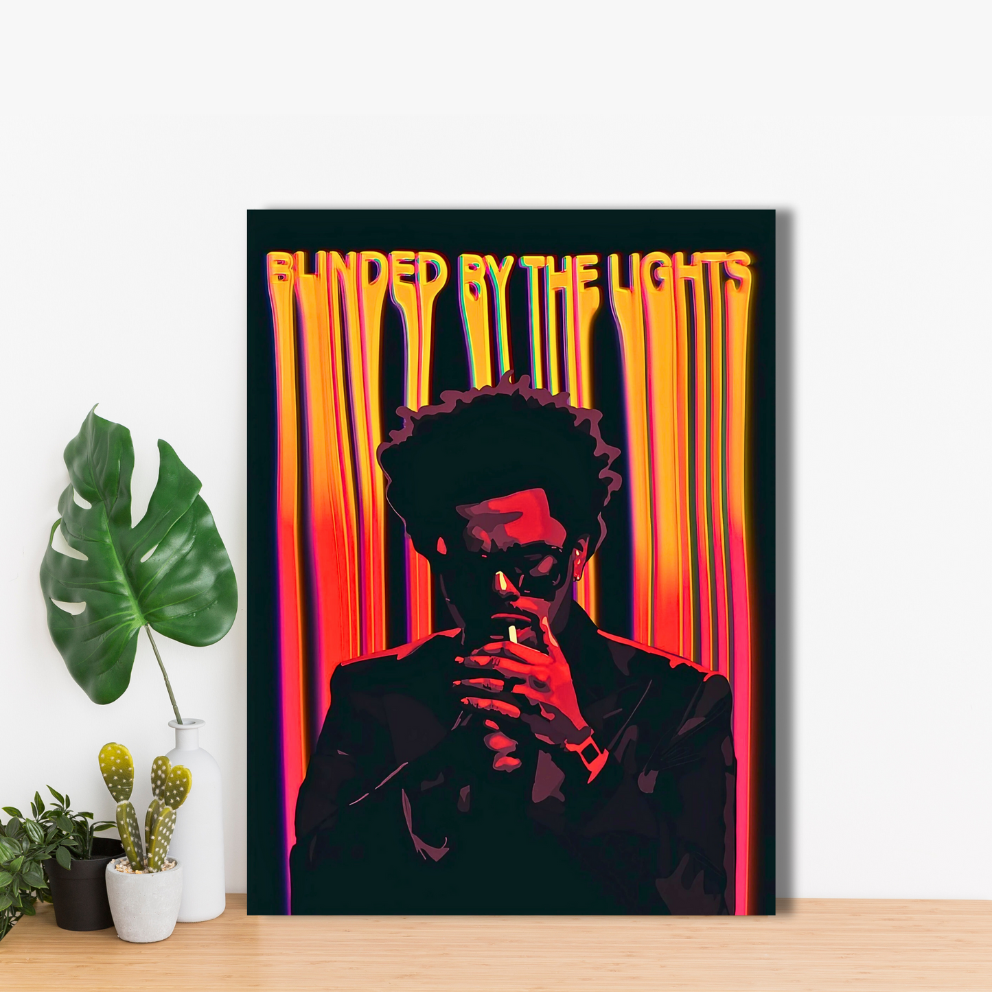 Blinding Lights - Framed Canvas Art