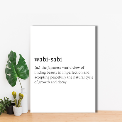 Wabi-Sabi - Beauty in Imperfection - Framed Canvas Art