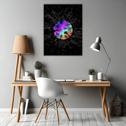 Mystical Forest Moon - Framed Canvas Art