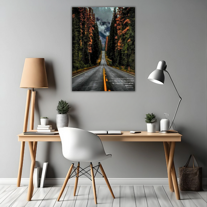 The Road Less Traveled - Framed Canvas Art