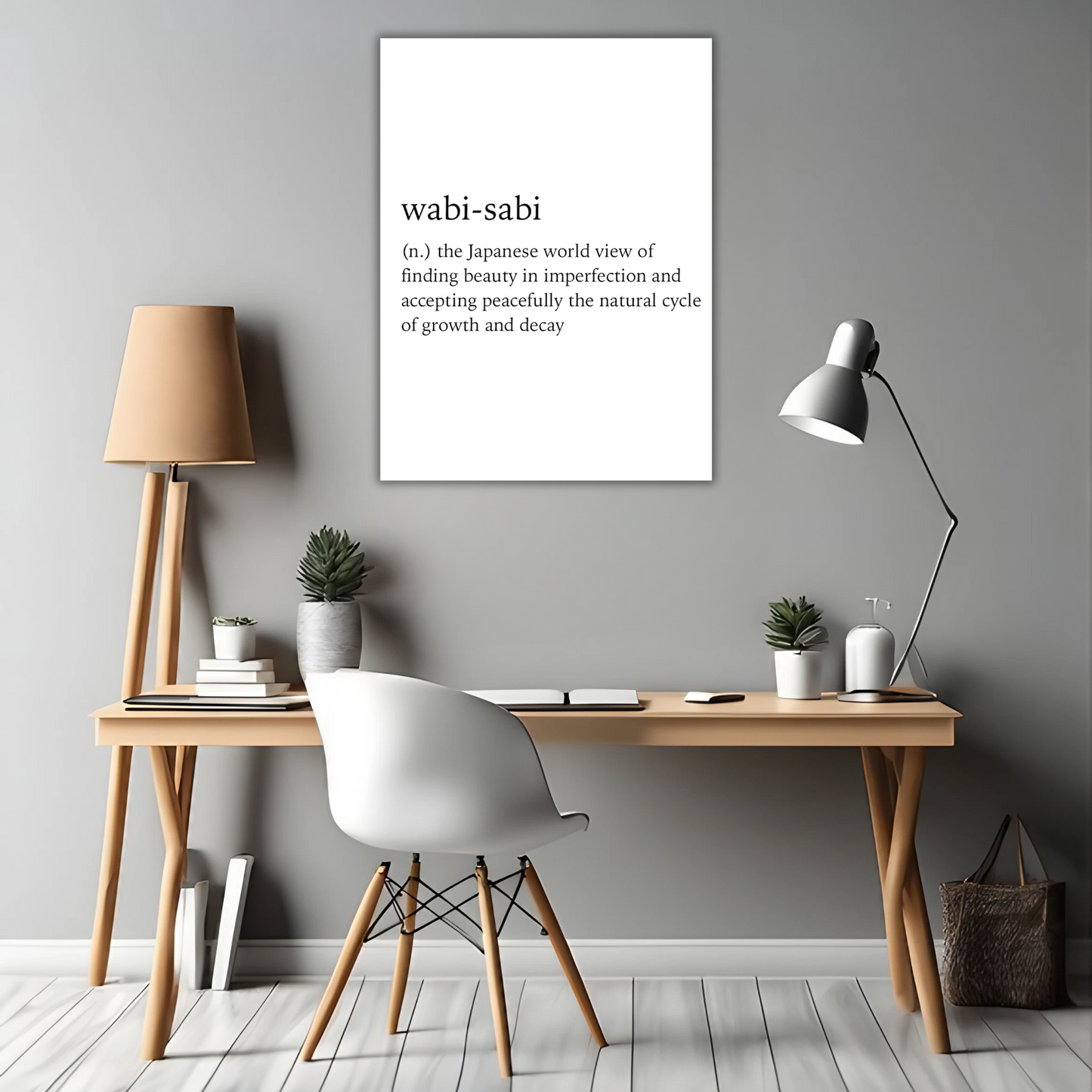 Wabi-Sabi - Beauty in Imperfection - Framed Canvas Art