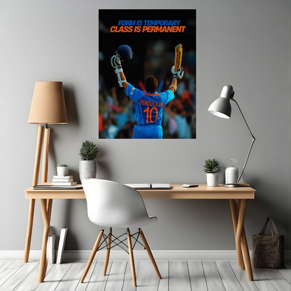 Sachin Tendulkar Class - Framed Canvas Art