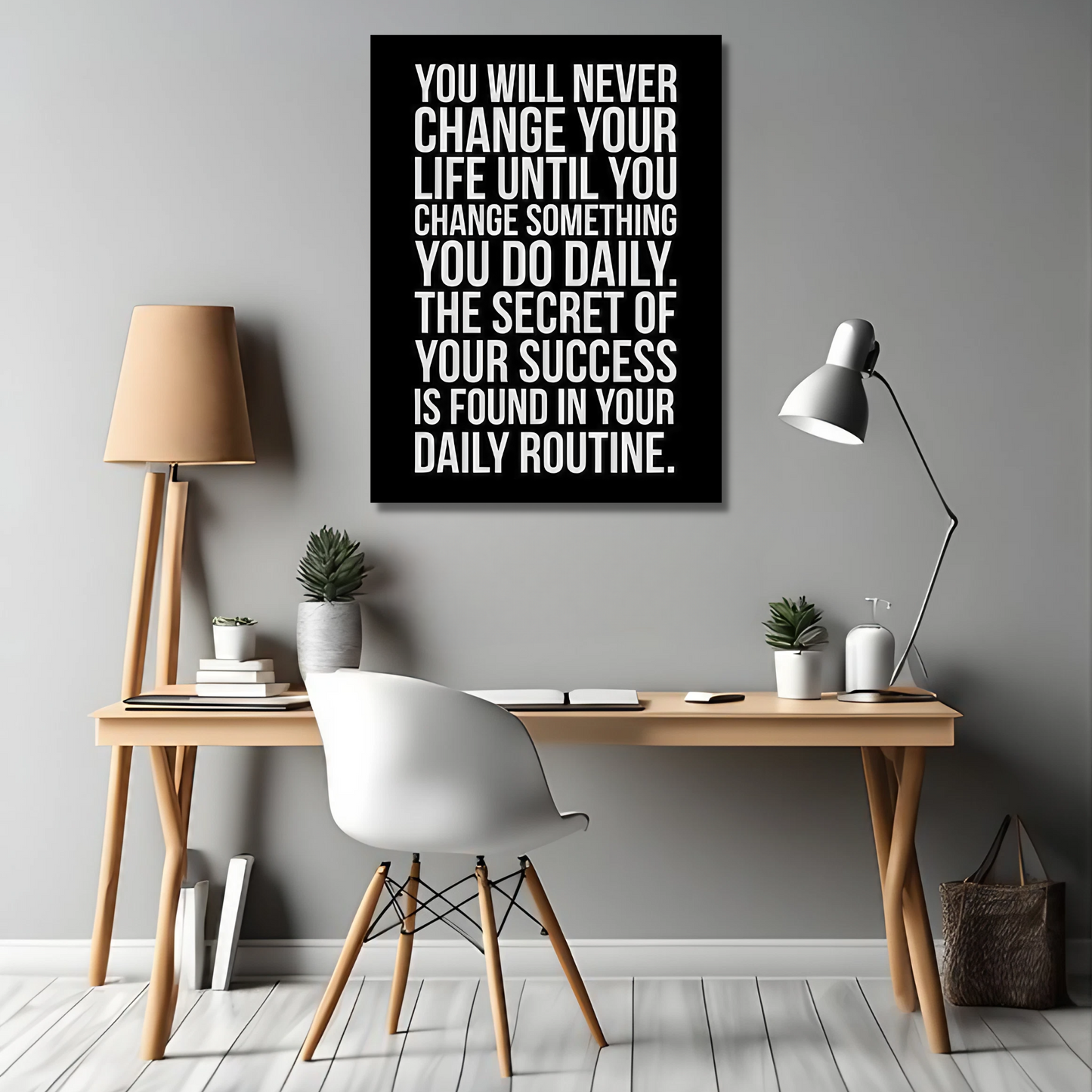 Discipline Inspiration - Framed Canvas Art