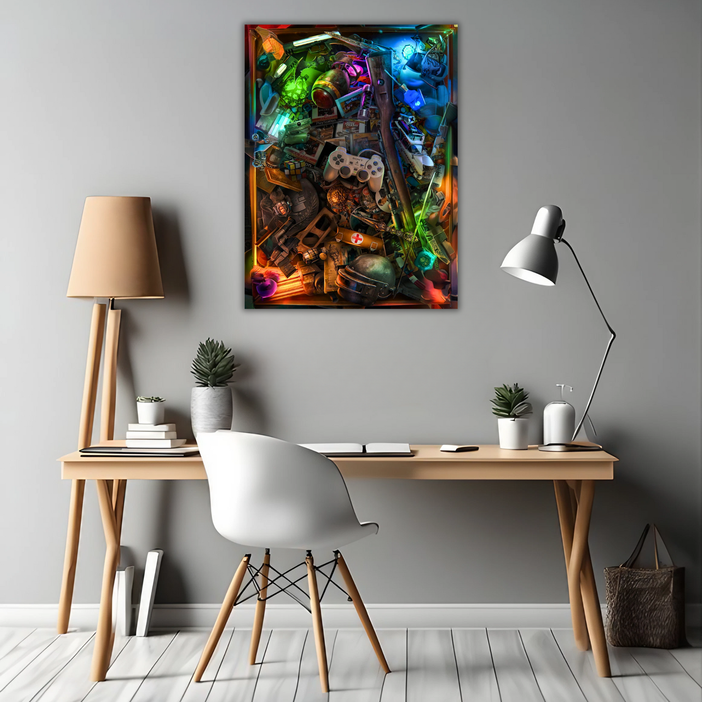Ultimate Gamer's Stash - Framed Canvas Art