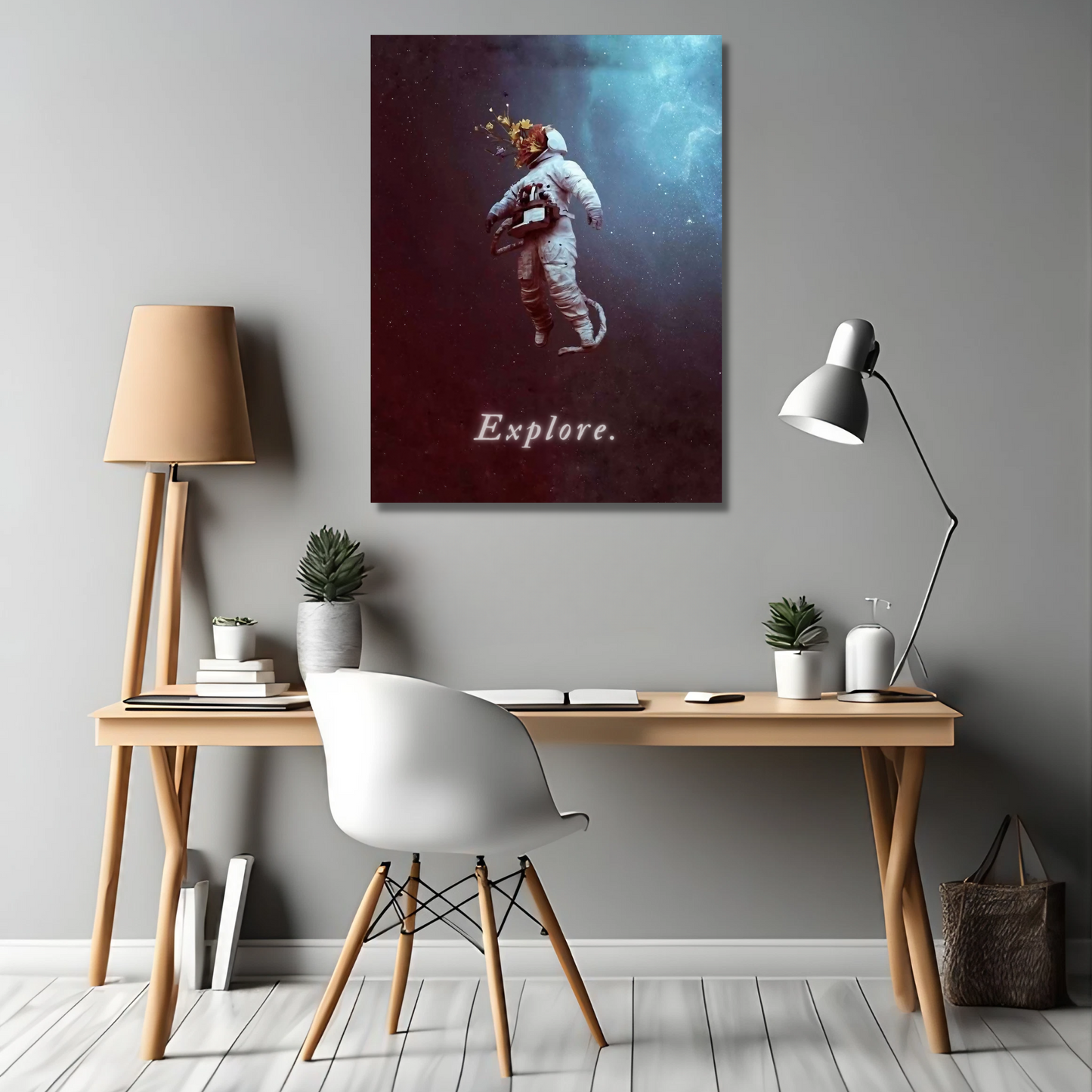 Explore the Unknown - Framed Canvas Art