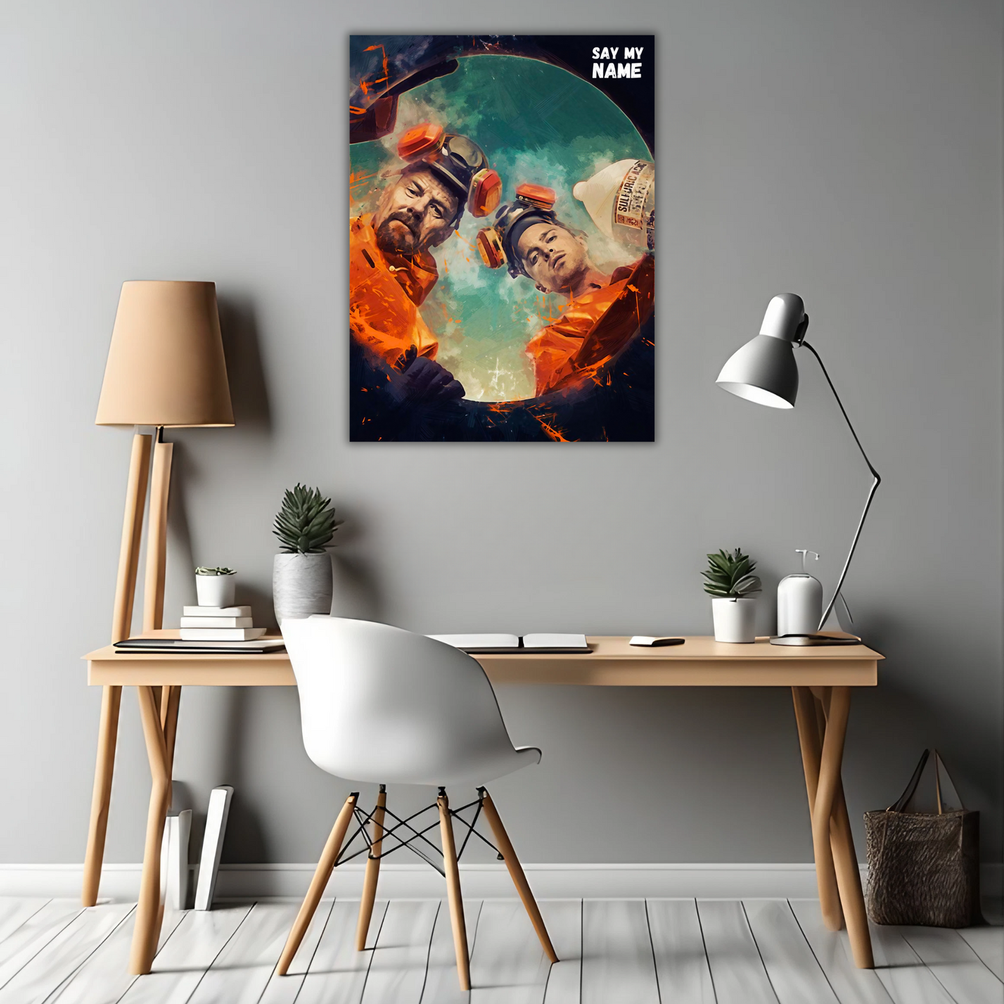 Say My Name - Breaking Bad Tribute - Framed Canvas Art