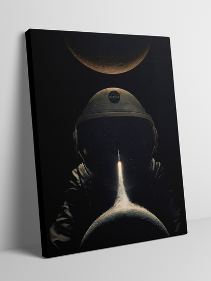 Astronaut’s Dream - Framed Canvas Art