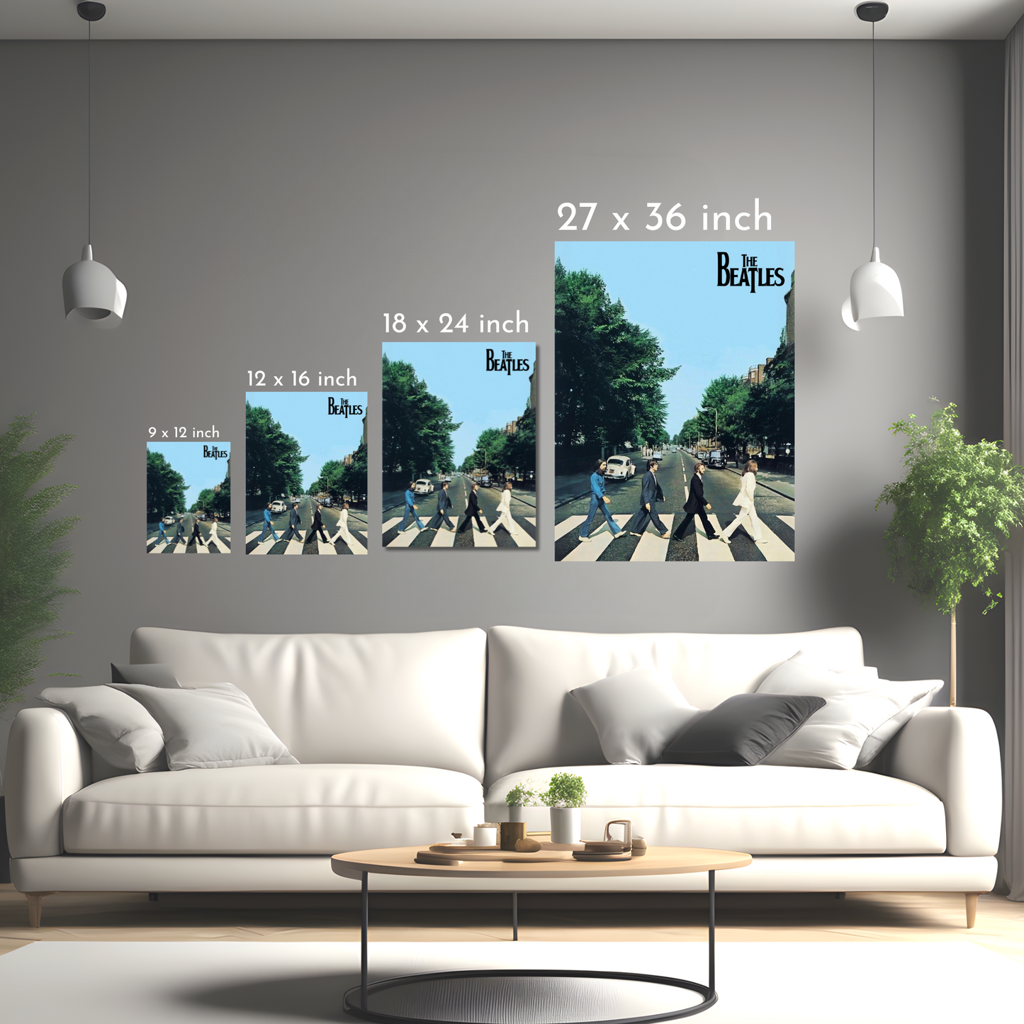 The Beatles - Framed Canvas Art