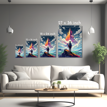 Journey Beyond Boundaries - Framed Canvas Art