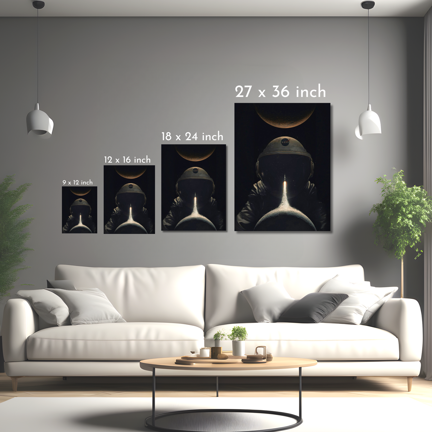 Astronaut’s Dream - Framed Canvas Art