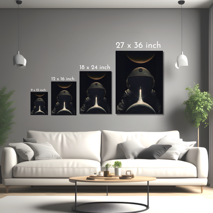 Astronaut’s Dream - Framed Canvas Art