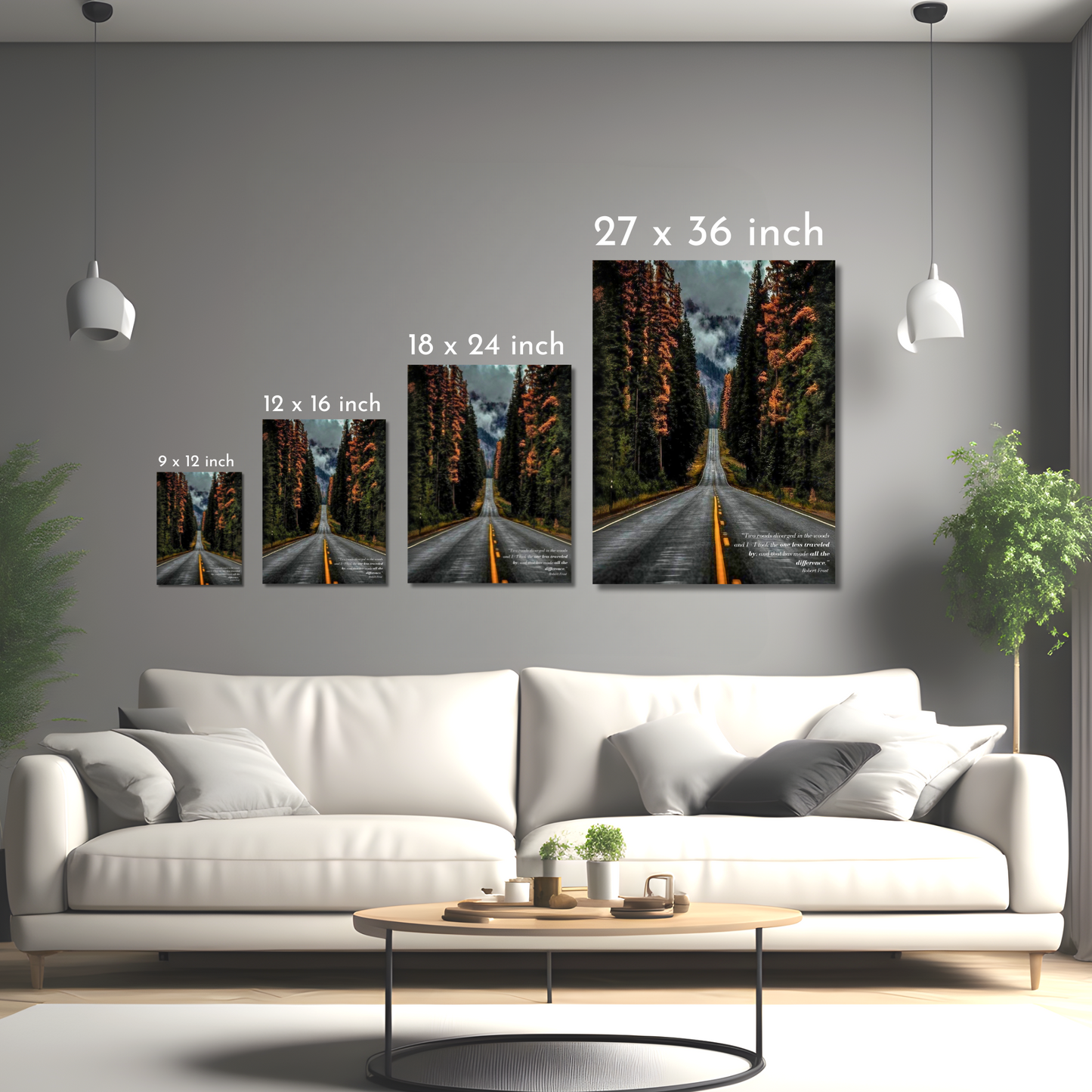 The Road Less Traveled - Framed Canvas Art