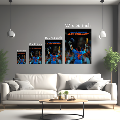 Sachin Tendulkar Class - Framed Canvas Art