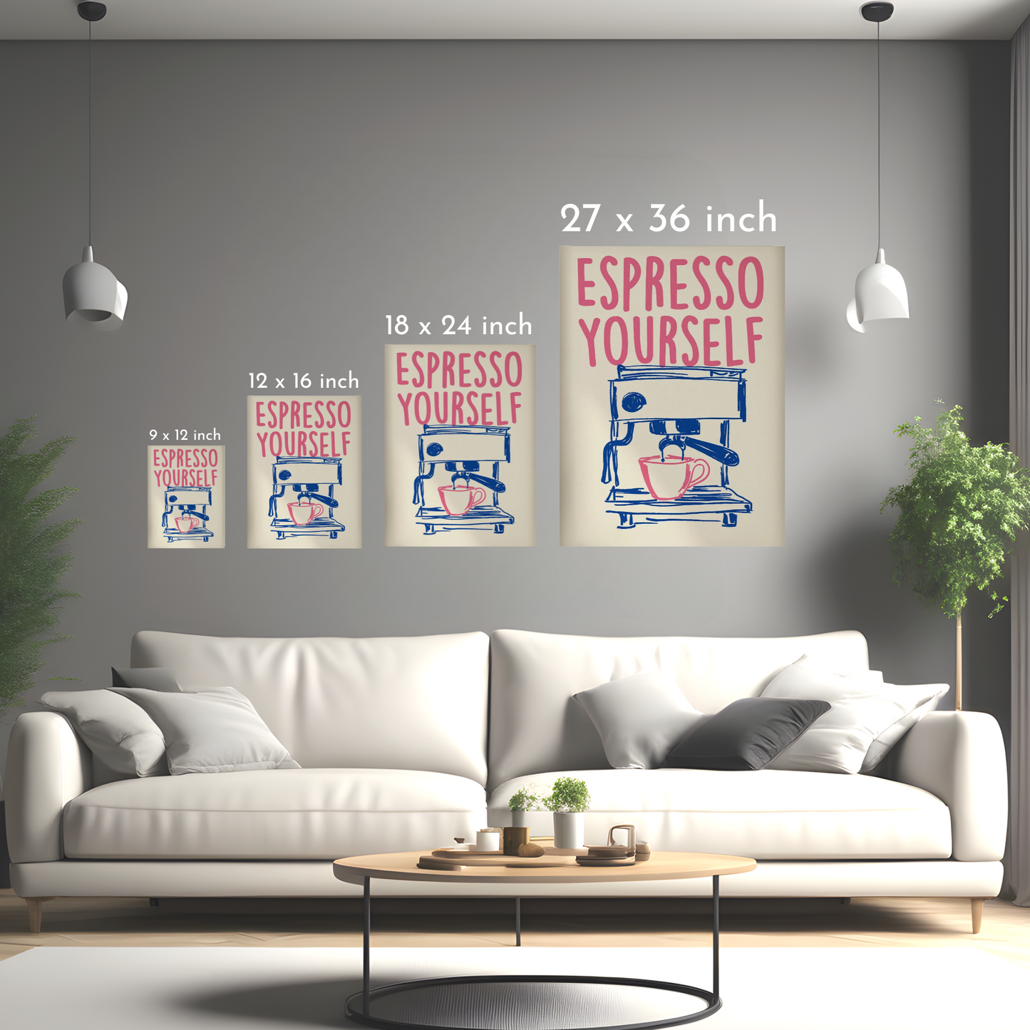 Espresso Yourself - Framed Canvas Art