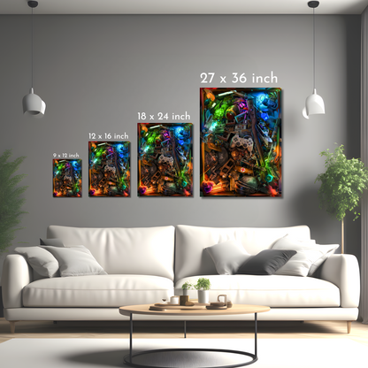 Ultimate Gamer's Stash - Framed Canvas Art
