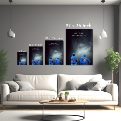 Virat & Rohit: Victory Moment - Framed Canvas Art