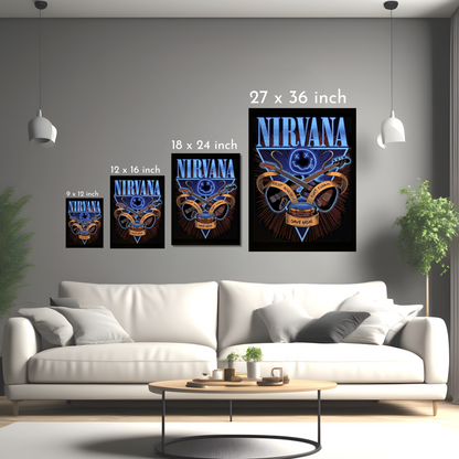 Nirvana Tribute - Framed Canvas Art