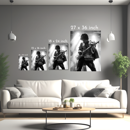 Rock’n’Roll Will - Monochrome Art