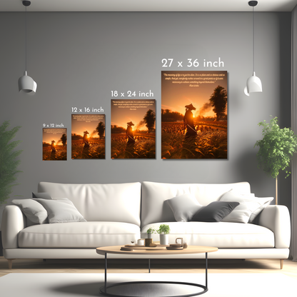 The Samurai’s Wisdom - Framed Canvas Art