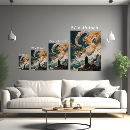 Voyage of the Unknown - Framed Canvas Art