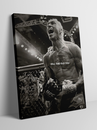 UFC Fighter's Roar of Transformation - Framed Canvas Art