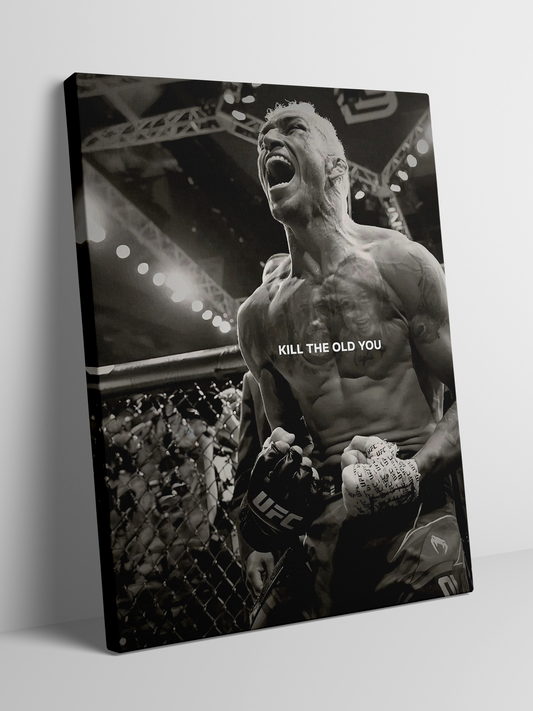 UFC Fighter's Roar of Transformation - Framed Canvas Art