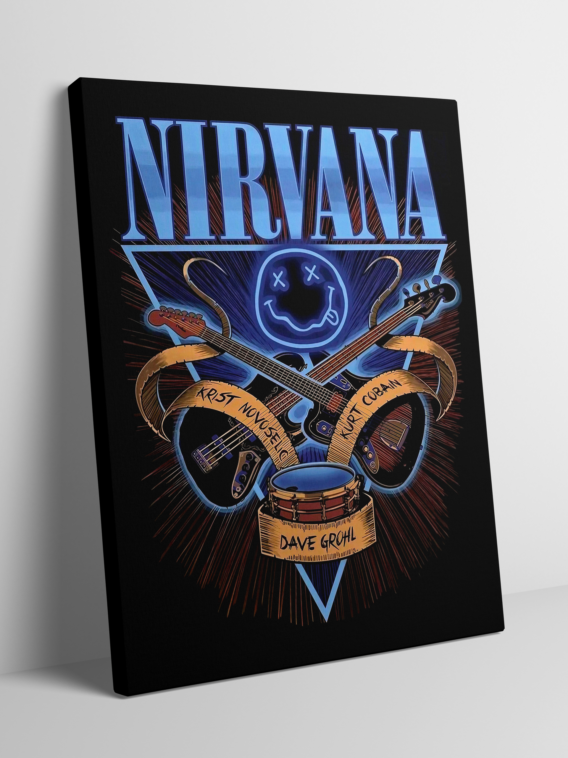 Nirvana Tribute - Framed Canvas Art – Road To The Moon