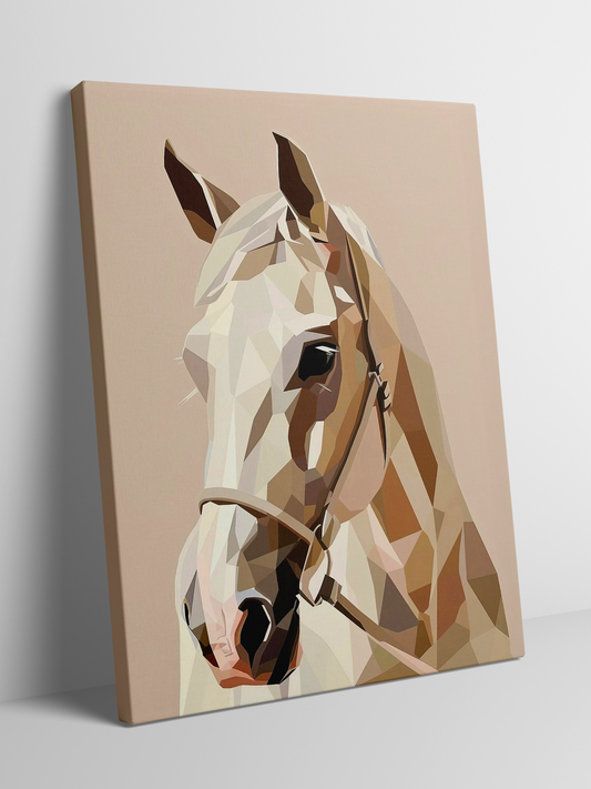 Geometric Grace - Framed Canvas Art