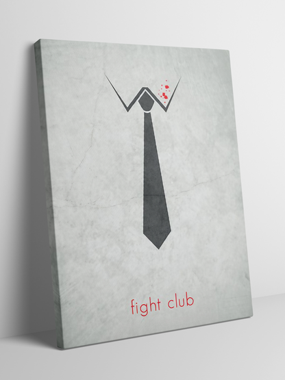 Fight Club Minimalist Art - Framed Canvas Art