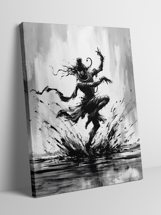 Dance of Destruction - Framed Canvas Art