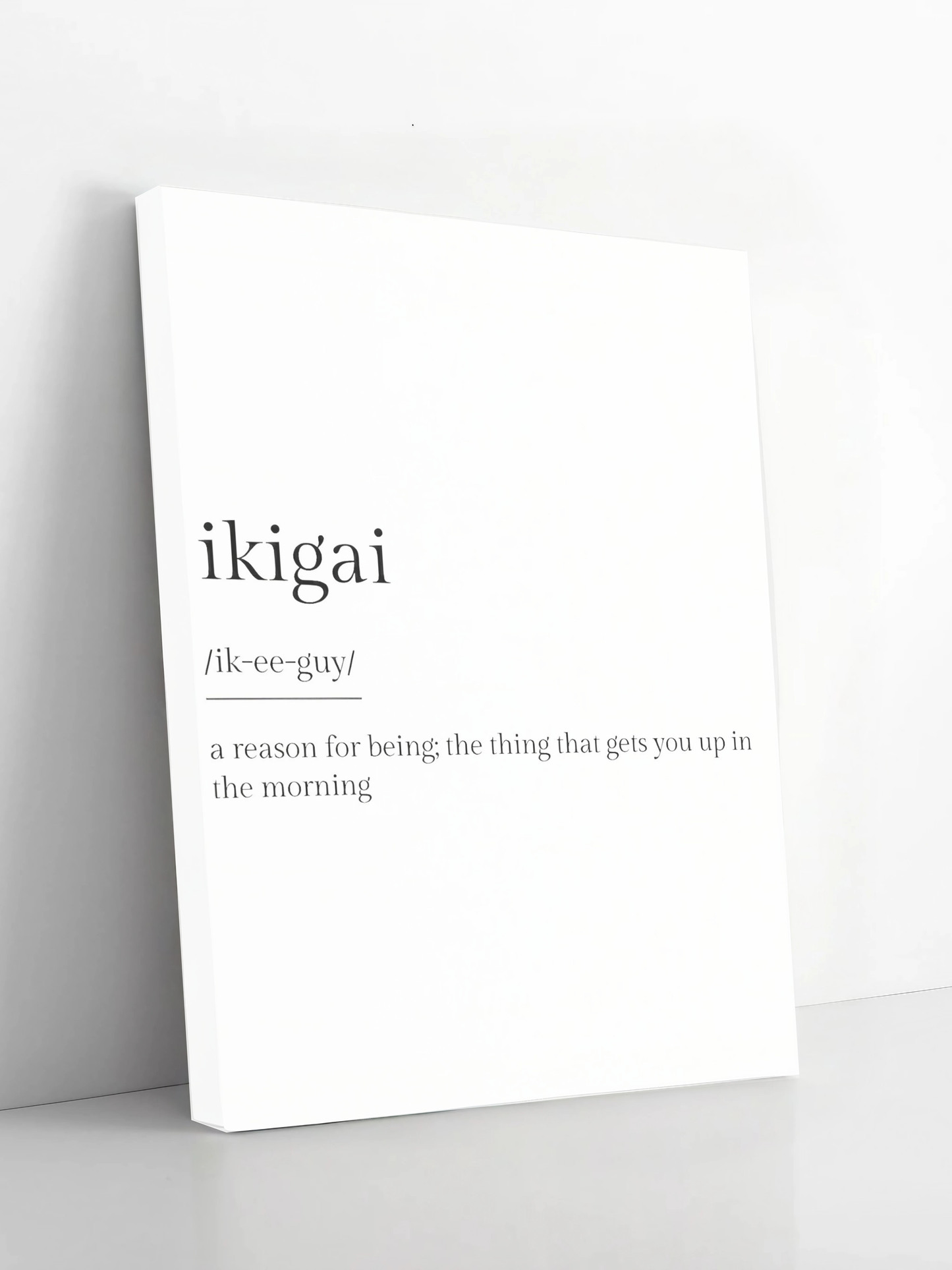 Ikigai - Japanese Philosophy - Framed Canvas Art