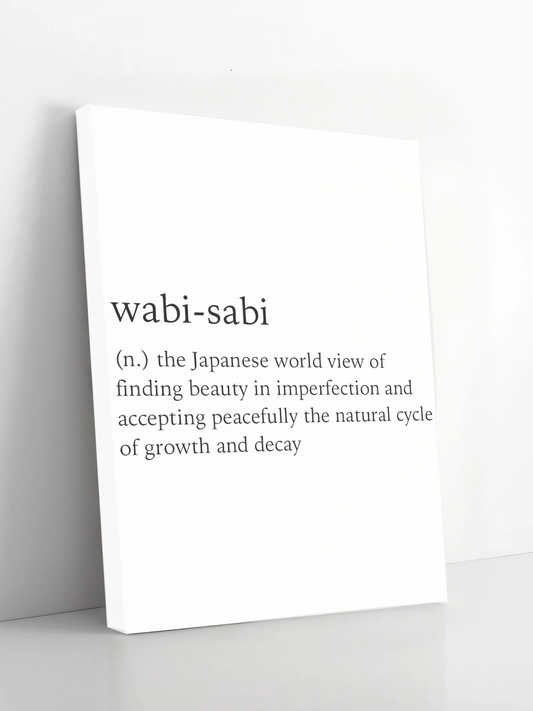 Wabi-Sabi - Beauty in Imperfection - Framed Canvas Art