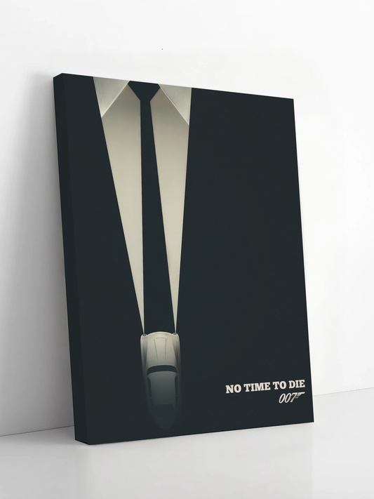 007 Elegance - Minimalist James Bond - Framed Canvas Art
